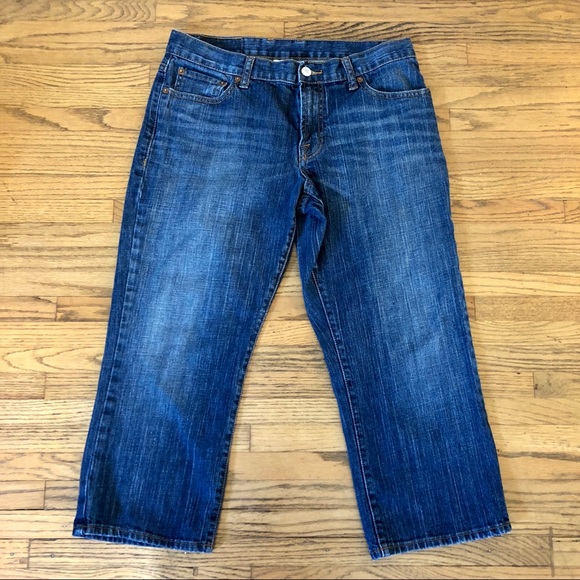 Lucky Brand Classic Cropped Dungarees Jeans - Picture 2 of 8